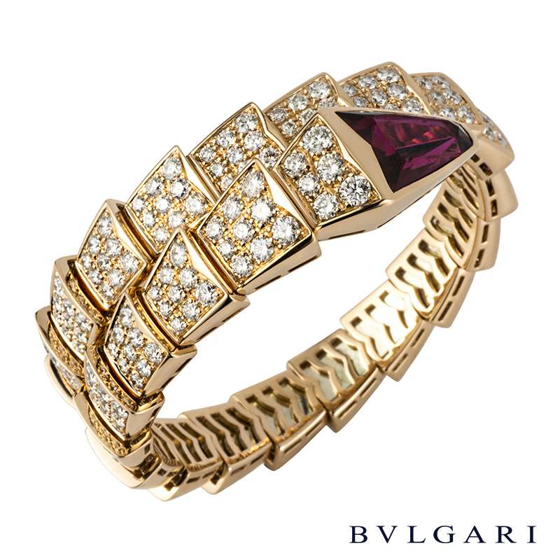 bvlgari rose gold diamond bracelet
